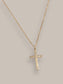 Fleur Cross Necklace