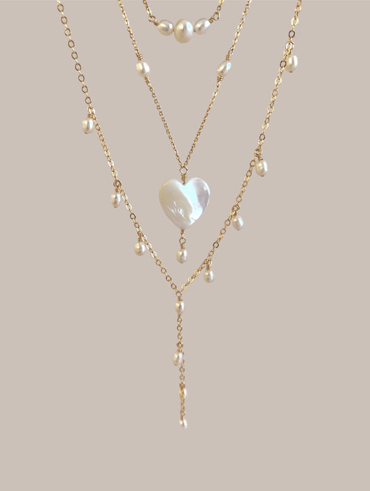 Pearl Heart Necklace