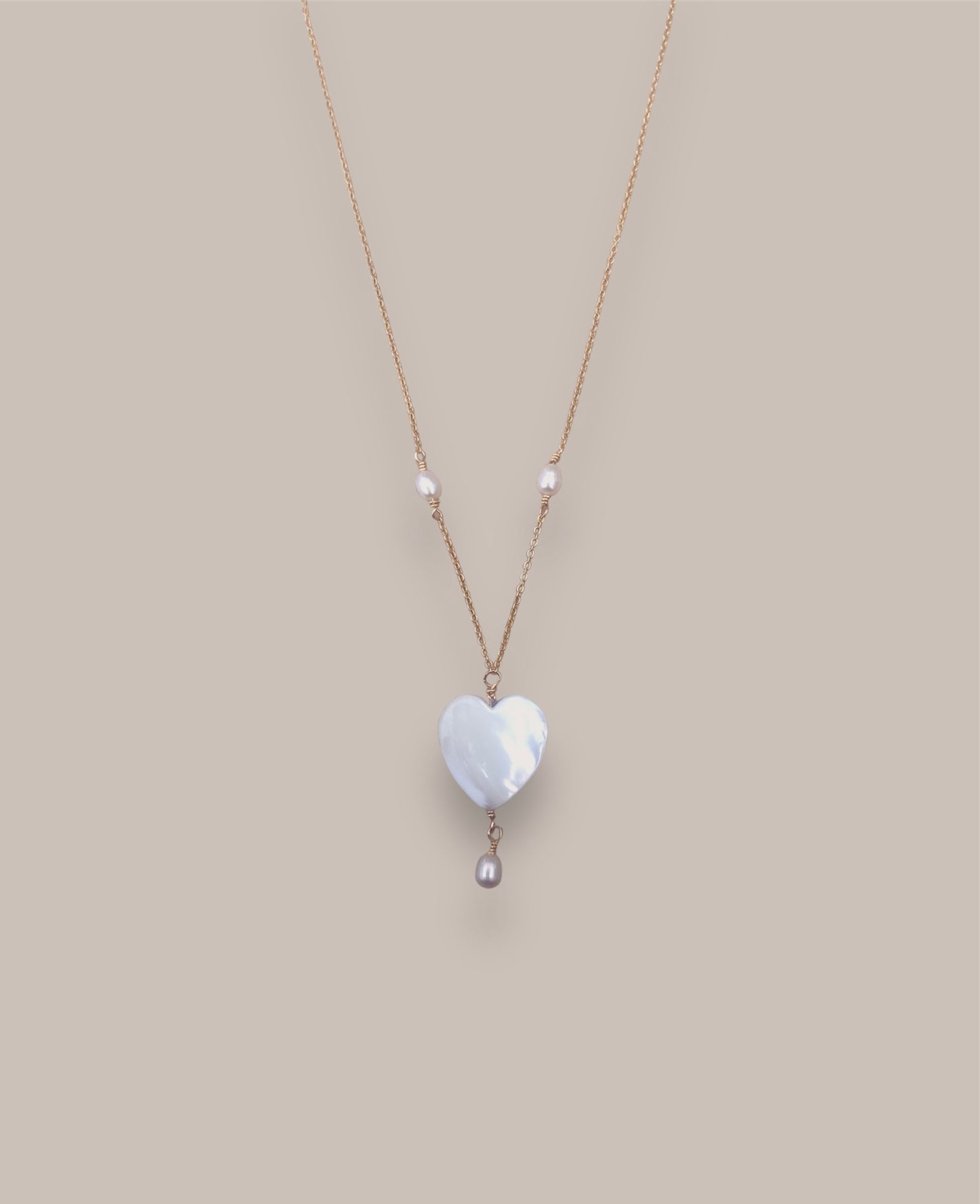 Pearl Heart Necklace