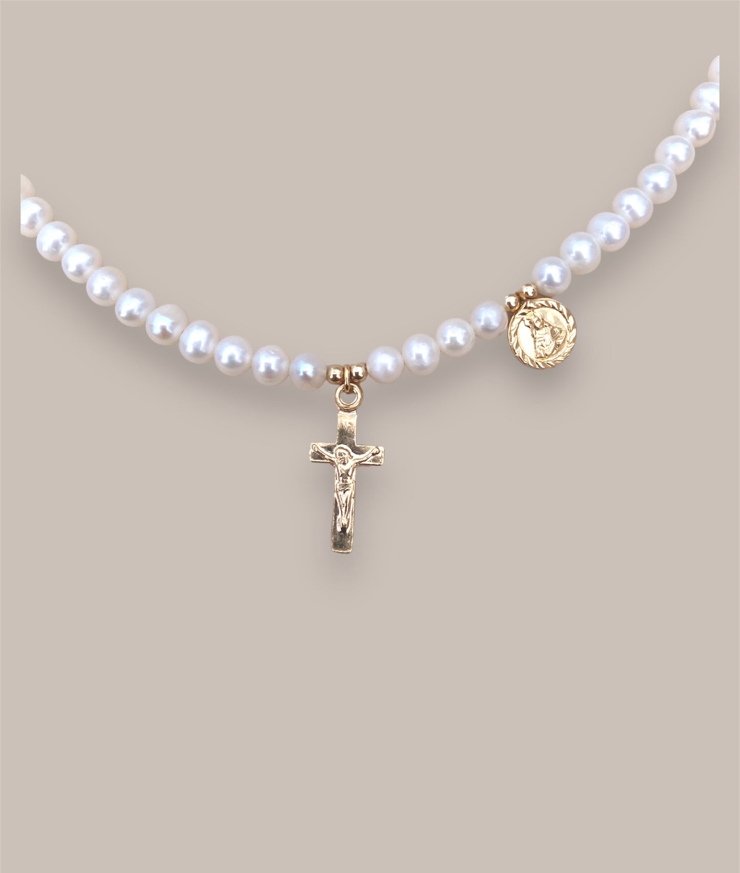 Pearl Rosary Necklace