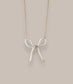 Coquette Bow Pearl Necklace