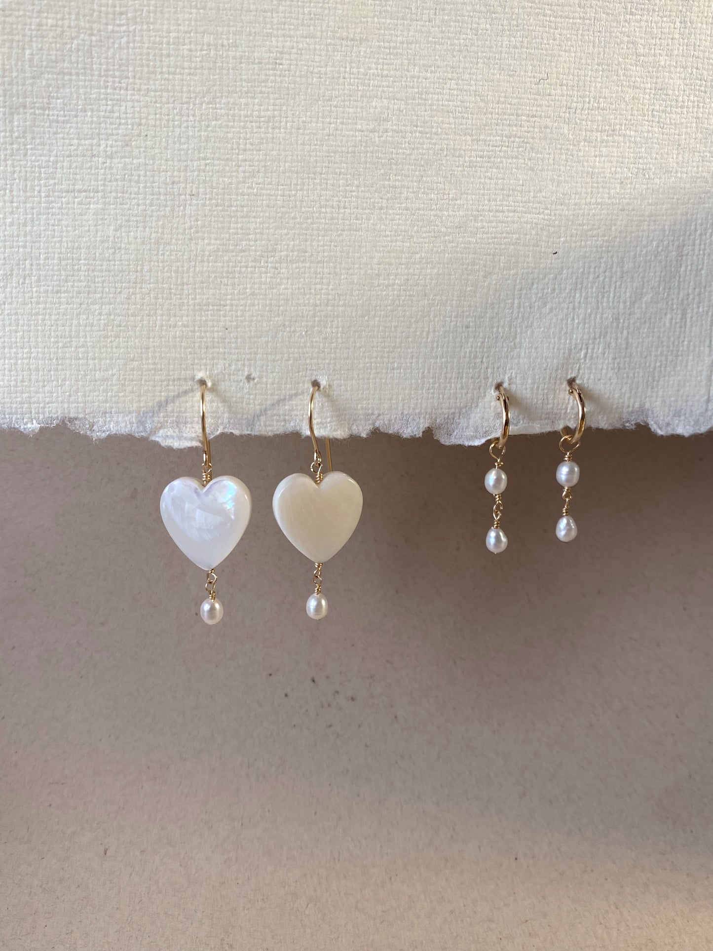 Coquette Pearl Heart Earrings